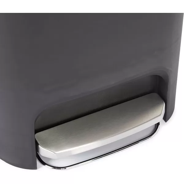 Amazon Basics Tall Kitchen Plastic Rectangular Trash Can with Steel Pedal Black 50 LitersAmazon Basics Tall Kitchen Plastic Rectangular Trash Can with Steel Pedal Black 50 Liters