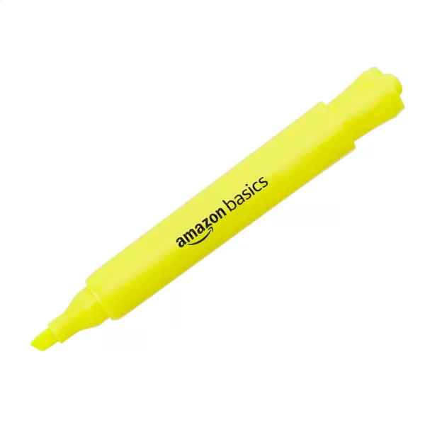Amazon Basics Tank Style Highlighters  Chisel Tip Assorted Colors 12PackAssorted