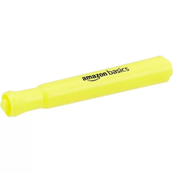 Amazon Basics Tank Style Highlighters  Chisel Tip Assorted Colors 12PackYellow