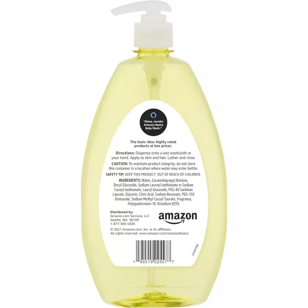 Amazon Basics TearFree Baby Hair and Body Wash 271 Fluid Ounce Lightly Scented 4Pack Previously Solimo271 Fl Oz Pack of 4