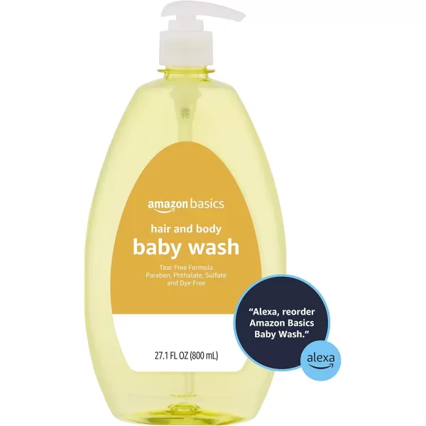Amazon Basics TearFree Baby Hair and Body Wash 271 Fluid Ounce Lightly Scented 4Pack Previously Solimo271 Fl Oz Pack of 4