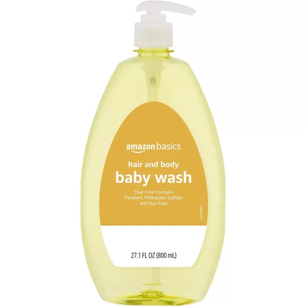 Amazon Basics TearFree Baby Hair and Body Wash 271 Fluid Ounce Lightly Scented 4Pack Previously Solimo271 Fl Oz Pack of 4