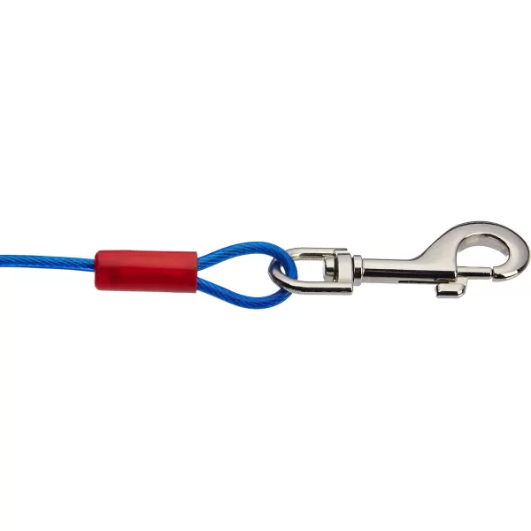 Amazon Basics TieOut Cable for Dogs up to 60lbs 25 Feet BlueBlue 60 lb25 Pack of 1