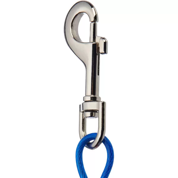 Amazon Basics TieOut Cable for Dogs up to 60lbs 25 Feet BlueBlue 60 lb25 Pack of 1