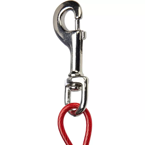 Amazon Basics TieOut Cable for Dogs up to 60lbs 25 Feet BlueRed 125 lb30 Pack of 1