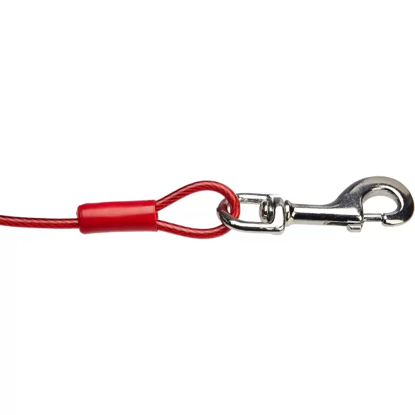 Amazon Basics TieOut Cable for Dogs up to 60lbs 25 Feet BlueRed 125 lb30 Pack of 1