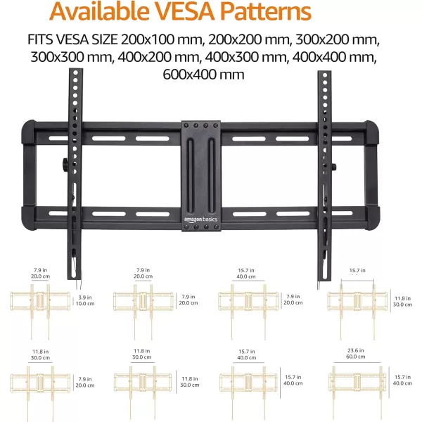 Amazon Basics Tilt TV Wall Mount with Horizontal Post Installation Leveling for 32Inch to 86Inch TVs BlackAmazon Basics Tilt TV Wall Mount with Horizontal Post Installation Leveling for 32Inch to 86Inch TVs Black