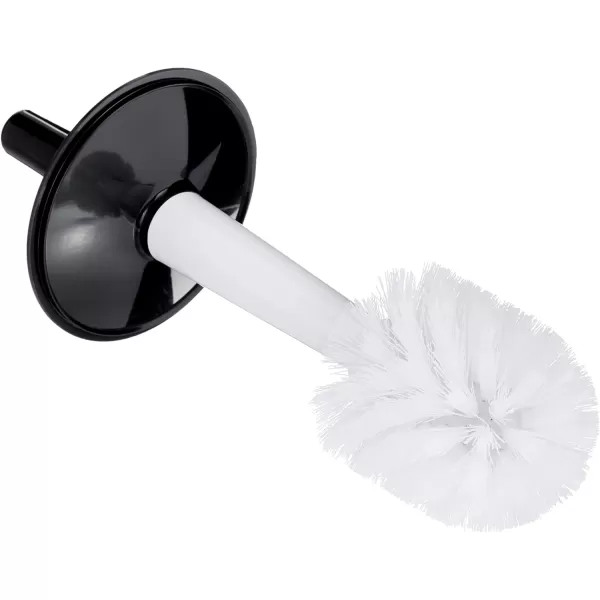Amazon Basics Toilet Bowl Brush and Holder  Liquid BlackLiquid Black