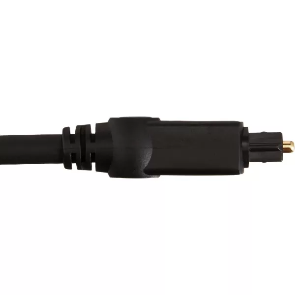 Amazon Basics Toslink Digital Optical Audio Cable MultiChannel for Audio System Sound Bar Home Theatre GoldPlated Connectors 6 Foot Black33 Feet 5Pack