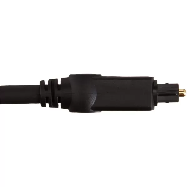 Amazon Basics Toslink Digital Optical Audio Cable MultiChannel for Audio System Sound Bar Home Theatre GoldPlated Connectors 6 Foot Black98 Feet 1Pack