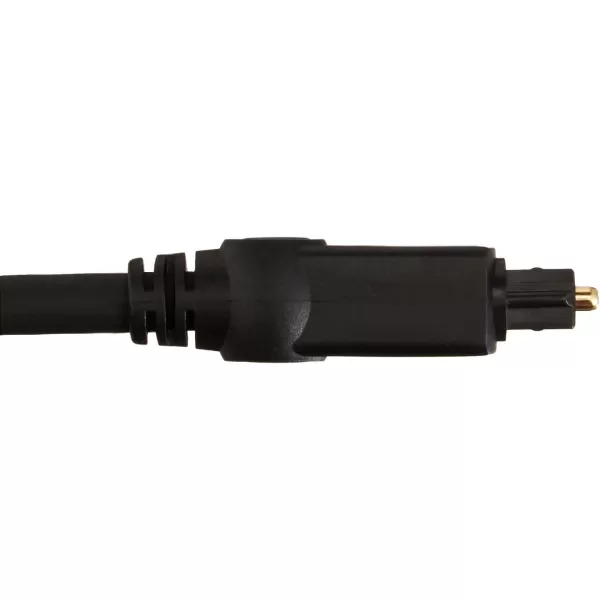 Amazon Basics Toslink Digital Optical Audio Cable MultiChannel for Audio System Sound Bar Home Theatre GoldPlated Connectors 6 Foot Black98 Feet 5Pack