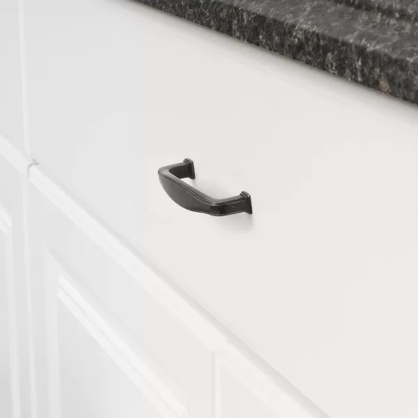 Amazon Basics Traditional Arch Cabinet Handle 438inch Length 375inch Hole Center Oil Rubbed Bronze 10packAntique Silver