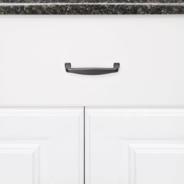 Amazon Basics Traditional Arch Cabinet Handle 438inch Length 375inch Hole Center Oil Rubbed Bronze 10packOil Rubbed Bronze