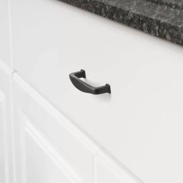 Amazon Basics Traditional Arch Cabinet Handle 438inch Length 375inch Hole Center Oil Rubbed Bronze 10packOil Rubbed Bronze