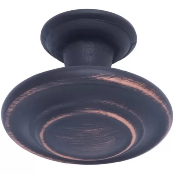 Amazon Basics Traditional Top Ring Cabinet Knob 125inch Diameter Oil Rubbed Bronze 10PackOil Rubbed Bronze 10 Pack