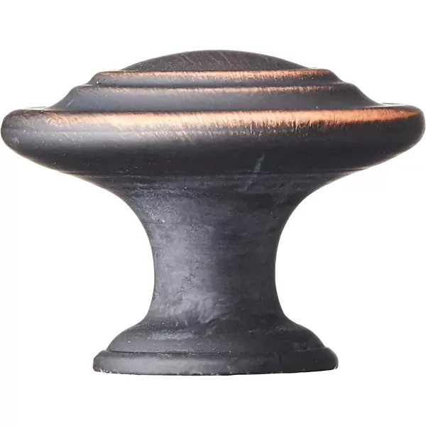 Amazon Basics Traditional Top Ring Cabinet Knob 125inch Diameter Oil Rubbed Bronze 10PackOil Rubbed Bronze 25 Pack