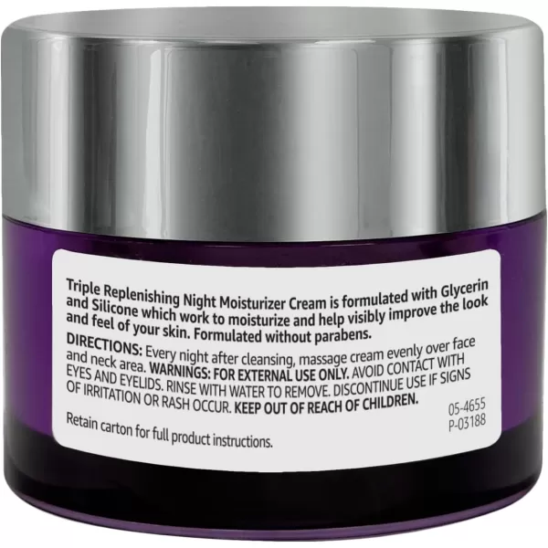 Amazon Basics Triple Replenishing Moisturizer Night Cream 17 Ounces 1PackAmazon Basics Triple Replenishing Moisturizer Night Cream 17 Ounces 1Pack