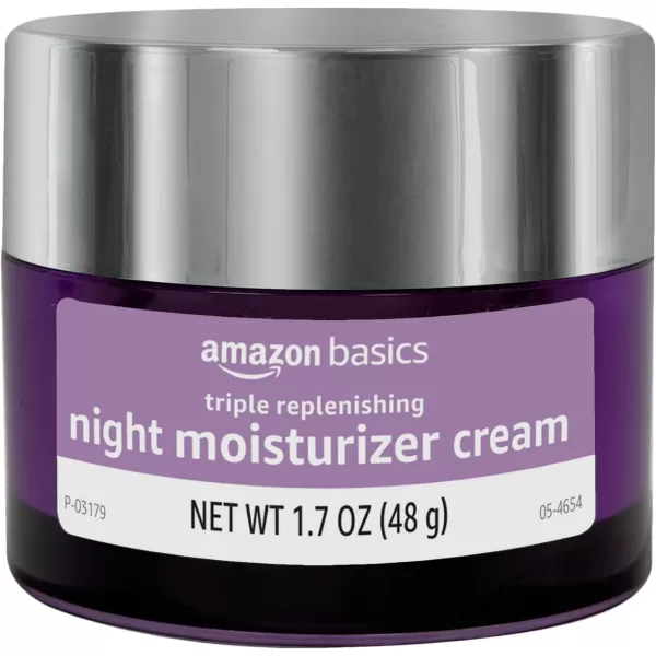 Amazon Basics Triple Replenishing Moisturizer Night Cream 17 Ounces 1PackAmazon Basics Triple Replenishing Moisturizer Night Cream 17 Ounces 1Pack