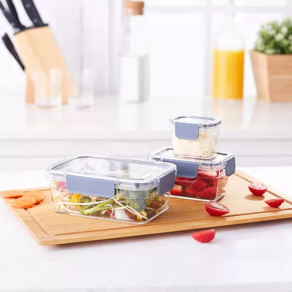 Amazon Basics Tritan Locking Food Storage Container 10 Pieces 5 Count 5 Containers With 5 Lids Clear10Piece