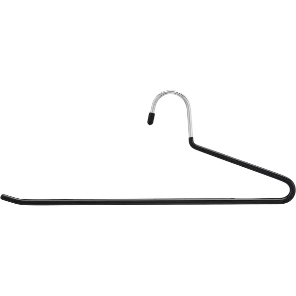 Amazon Basics TrouserSlack Hangers Easy Slide Organizers 30Pack Metal Rubber BlackSilver10Pack