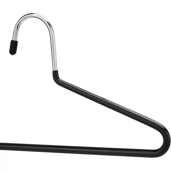 Amazon Basics TrouserSlack Hangers Easy Slide Organizers 30Pack Metal Rubber BlackSilver10Pack