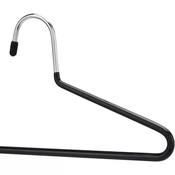 Amazon Basics TrouserSlack Hangers Easy Slide Organizers 30Pack Metal Rubber BlackSilver30Pack