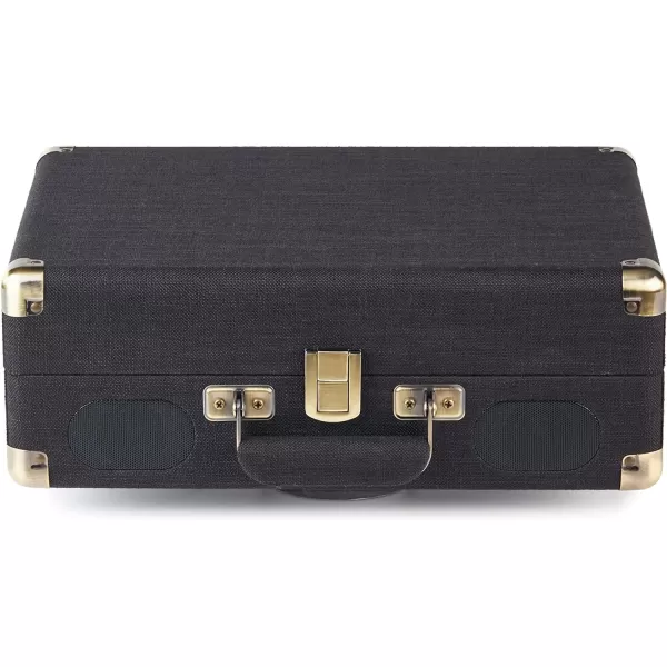 Amazon Basics Turntable Record Player with Builtin Speakers and Bluetooth Suitcase BlackSuitcase  Black
