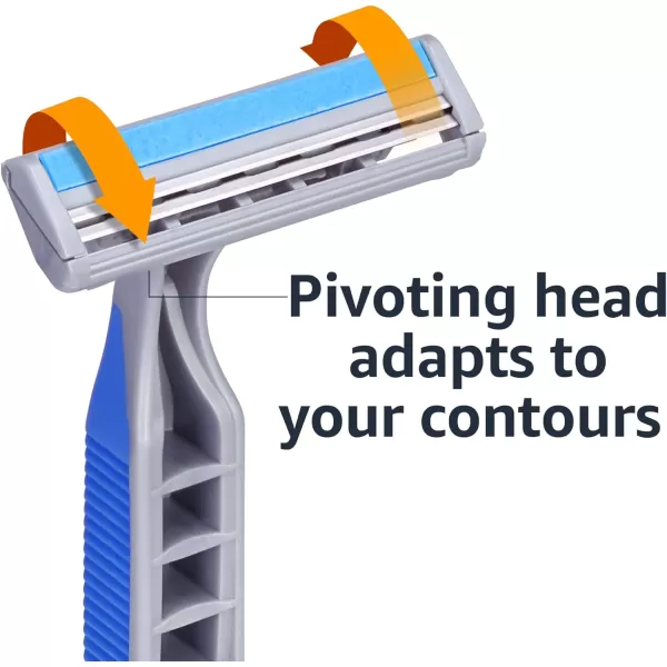 Amazon Basics Twin Blade Pivoting Disposable Razors with Rubber Grip 32 Count 1Pack Previously SolimoAmazon Basics Twin Blade Pivoting Disposable Razors with Rubber Grip 32 Count 1Pack Previously Solimo