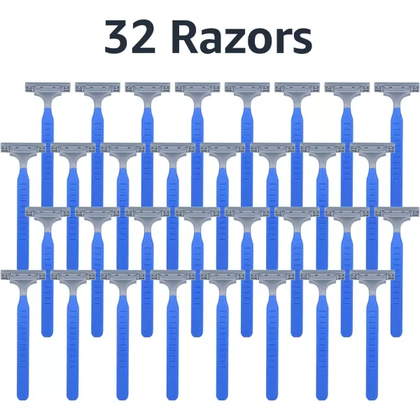 Amazon Basics Twin Blade Pivoting Disposable Razors with Rubber Grip 32 Count 1Pack Previously SolimoAmazon Basics Twin Blade Pivoting Disposable Razors with Rubber Grip 32 Count 1Pack Previously Solimo