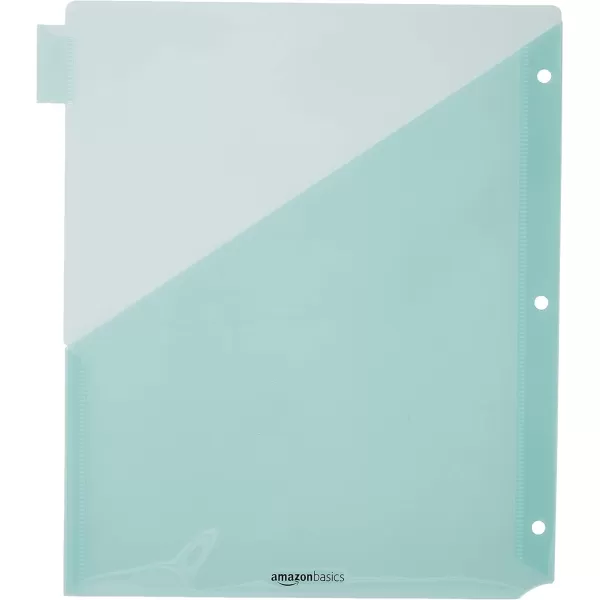 Amazon Basics Two Pocket Plastic Dividers 8 Tab Set 24 Count Pack of 3 Letter Size Assorted Color24 Count