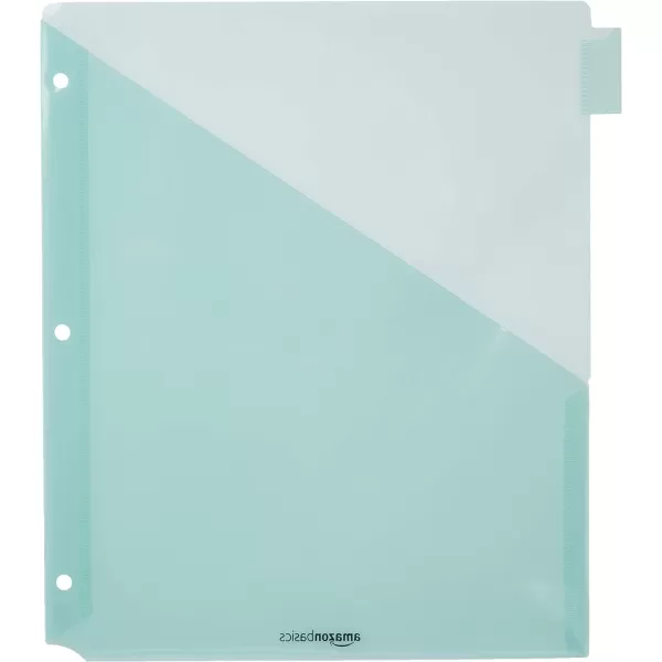 Amazon Basics Two Pocket Plastic Dividers 8 Tab Set 24 Count Pack of 3 Letter Size Assorted Color24 Count