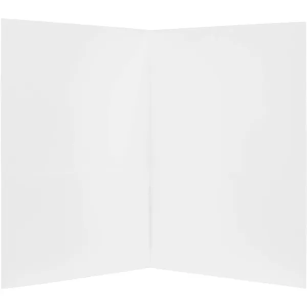 Amazon Basics TwoPocket Letter Folder 25 set White25