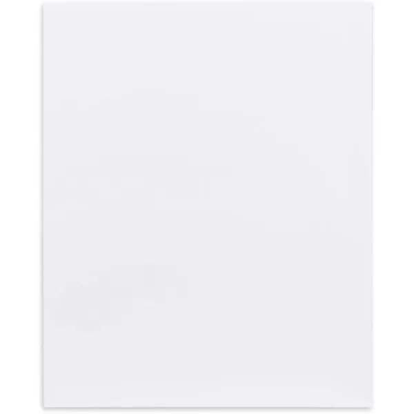 Amazon Basics TwoPocket Letter Folder 25 set White25