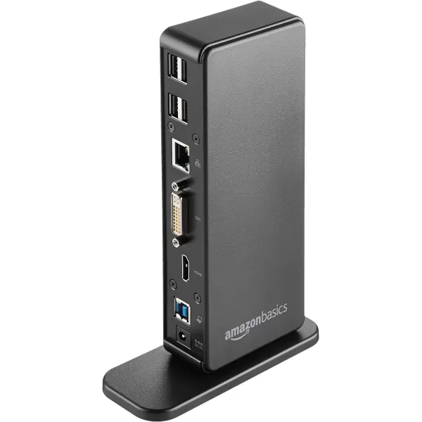 Amazon Basics USB 30 Universal Laptop Dual Monitor Docking StationAmazon Basics USB 30 Universal Laptop Dual Monitor Docking Station