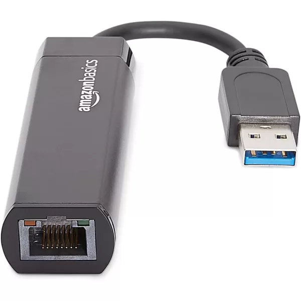 Amazon Basics USB 30 to 101001000 Gigabit Ethernet Internet Adapter Black10Pack