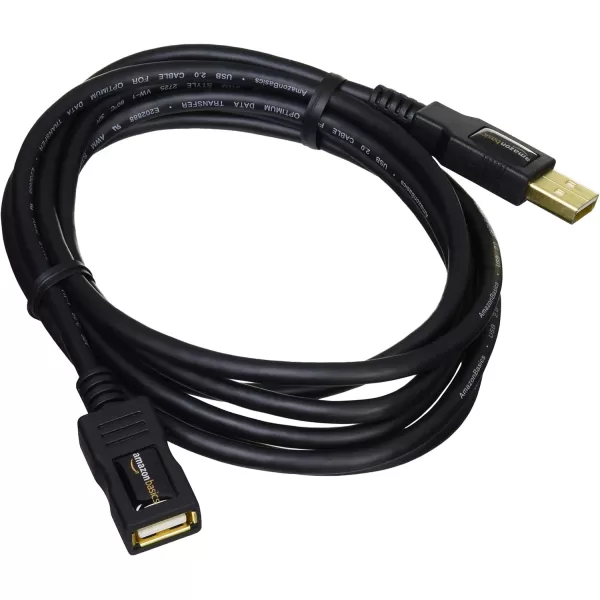 Amazon Basics USBA 20 Extension Cable Male to Female 480Mbps Transfer Speed 98 Foot Black65 Feet