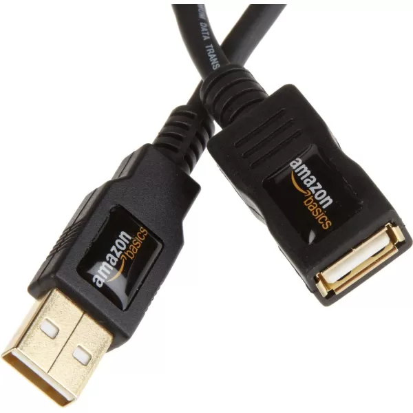 Amazon Basics USBA 20 Extension Cable Male to Female 480Mbps Transfer Speed 98 Foot Black98 Feet