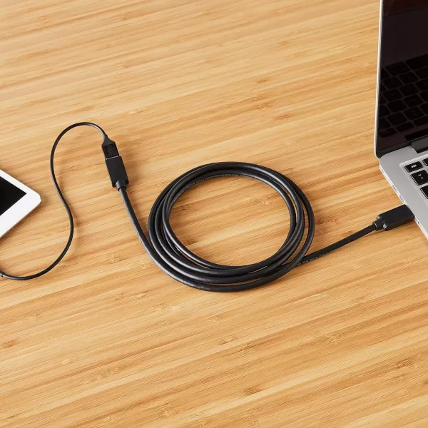 Amazon Basics USBA 30 Extension Cable 48Gbps HighSpeed Male to Female GoldPlated Connectors 65 Foot Black65 Feet 10Pack