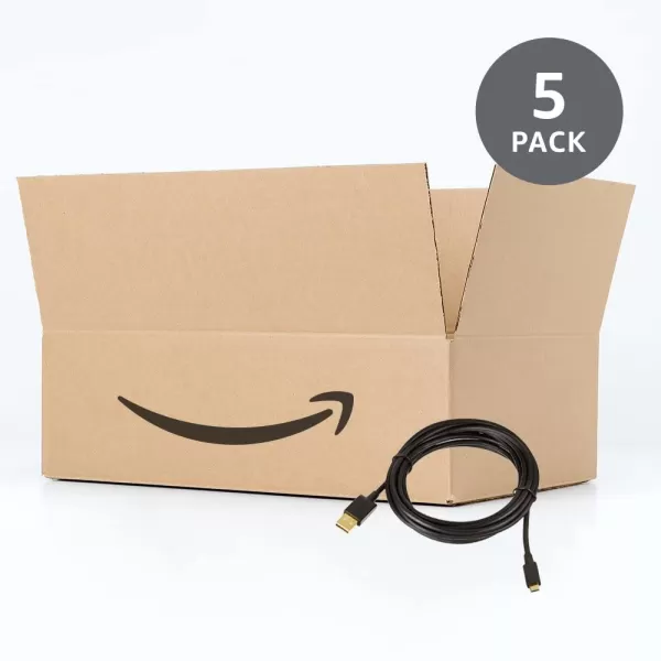 Amazon Basics USBA to Micro USB Fast Charging Cable 480Mbps Transfer Speed with GoldPlated Plugs USB 20 3 Foot Black10 Feet 5Pack