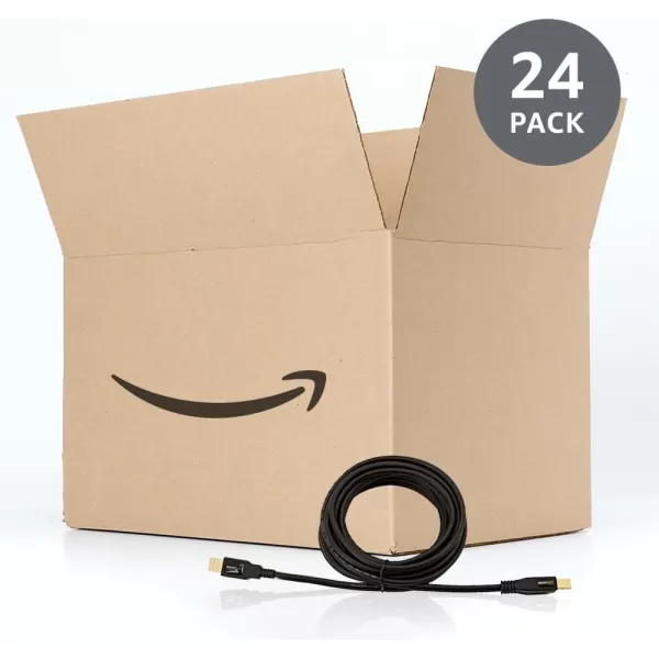 Amazon Basics USBA to USBB 20 Cable for Printer or External Hard Drive GoldPlated Connectors 6 Foot Black16 Feet