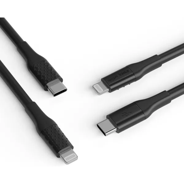 Amazon Basics USBC to Lightning ABS Charger Cable MFi Certified Charger for Apple iPhone 14 13 12 11 X Xs Pro Pro Max Plus iPad 3 Foot WhiteBlack  C 10ft