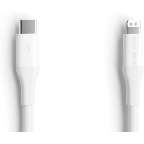 Amazon Basics USBC to Lightning ABS Charger Cable MFi Certified Charger for Apple iPhone 14 13 12 11 X Xs Pro Pro Max Plus iPad 3 Foot WhiteWhite  C 10ft