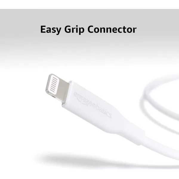 Amazon Basics USBC to Lightning ABS Charger Cable MFi Certified Charger for Apple iPhone 14 13 12 11 X Xs Pro Pro Max Plus iPad 3 Foot WhiteWhite 6 Feet