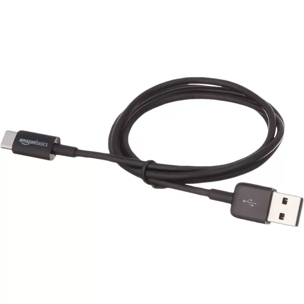 Amazon Basics USBC to USBA 20 Fast Charger Cable 480Mbps Speed USBIF Certified for Apple iPhone 15 iPad Samsung Galaxy Tablets Laptops 6 Foot BlackBlack 3 Feet 1Pack