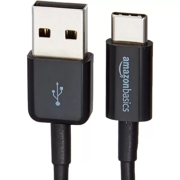 Amazon Basics USBC to USBA 20 Fast Charger Cable 480Mbps Speed USBIF Certified for Apple iPhone 15 iPad Samsung Galaxy Tablets Laptops 6 Foot BlackBlack 6 Feet 5Pack