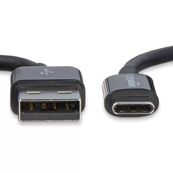 Amazon Basics USBC to USBA 20 Fast Charger Cable 480Mbps Speed USBIF Certified for Apple iPhone 15 iPad Samsung Galaxy Tablets Laptops 6 Foot BlackBlack 6 Feet 5Pack