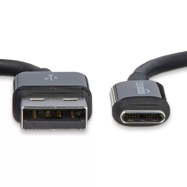 Amazon Basics USBC to USBA 20 Fast Charger Cable 480Mbps Speed USBIF Certified for Apple iPhone 15 iPad Samsung Galaxy Tablets Laptops 6 Foot BlackBlack 24 Pack of 5 3 Feet 24 Pack of 5