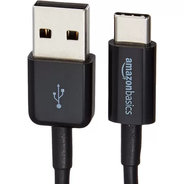 Amazon Basics USBC to USBA 20 Fast Charger Cable 480Mbps Speed USBIF Certified for Apple iPhone 15 iPad Samsung Galaxy Tablets Laptops 6 Foot BlackBlack 3 Feet 5Pack