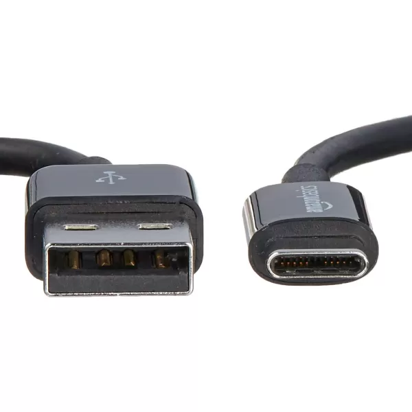 Amazon Basics USBC to USBA 20 Fast Charger Cable 480Mbps Speed USBIF Certified for Apple iPhone 15 iPad Samsung Galaxy Tablets Laptops 6 Foot BlackBlack 6 Feet 1Pack