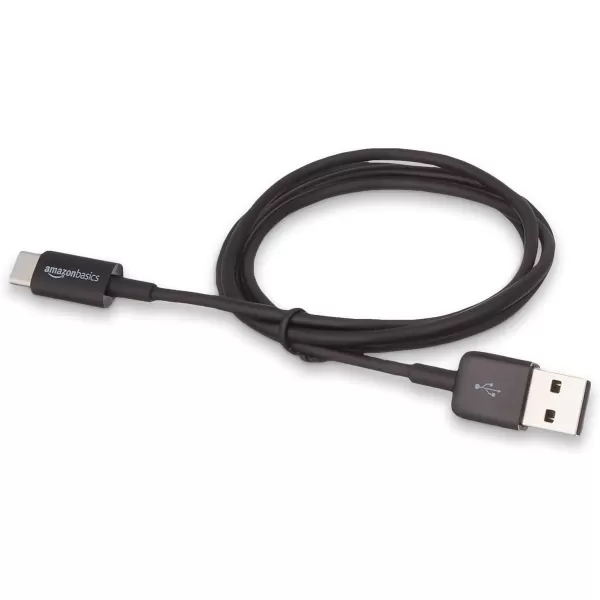 Amazon Basics USBC to USBA 20 Fast Charger Cable 480Mbps Speed USBIF Certified for Apple iPhone 15 iPad Samsung Galaxy Tablets Laptops 6 Foot BlackBlack 3 Feet 5Pack